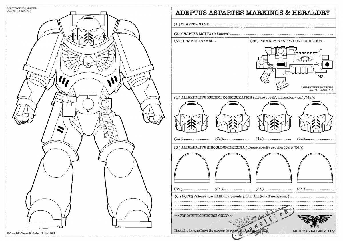 Delicate Space Marine Paint