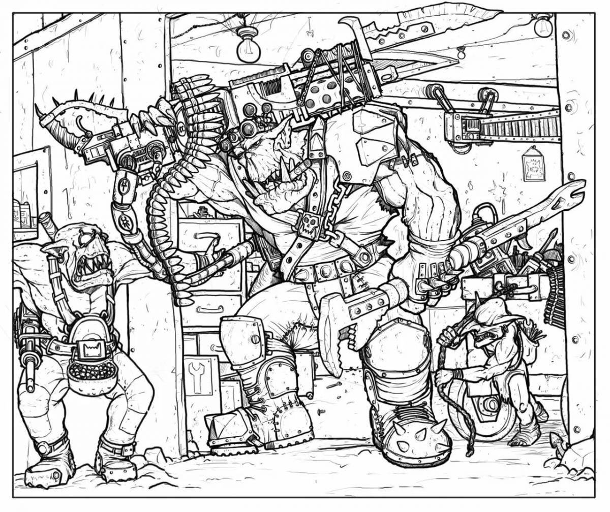 Great space marine coloring page