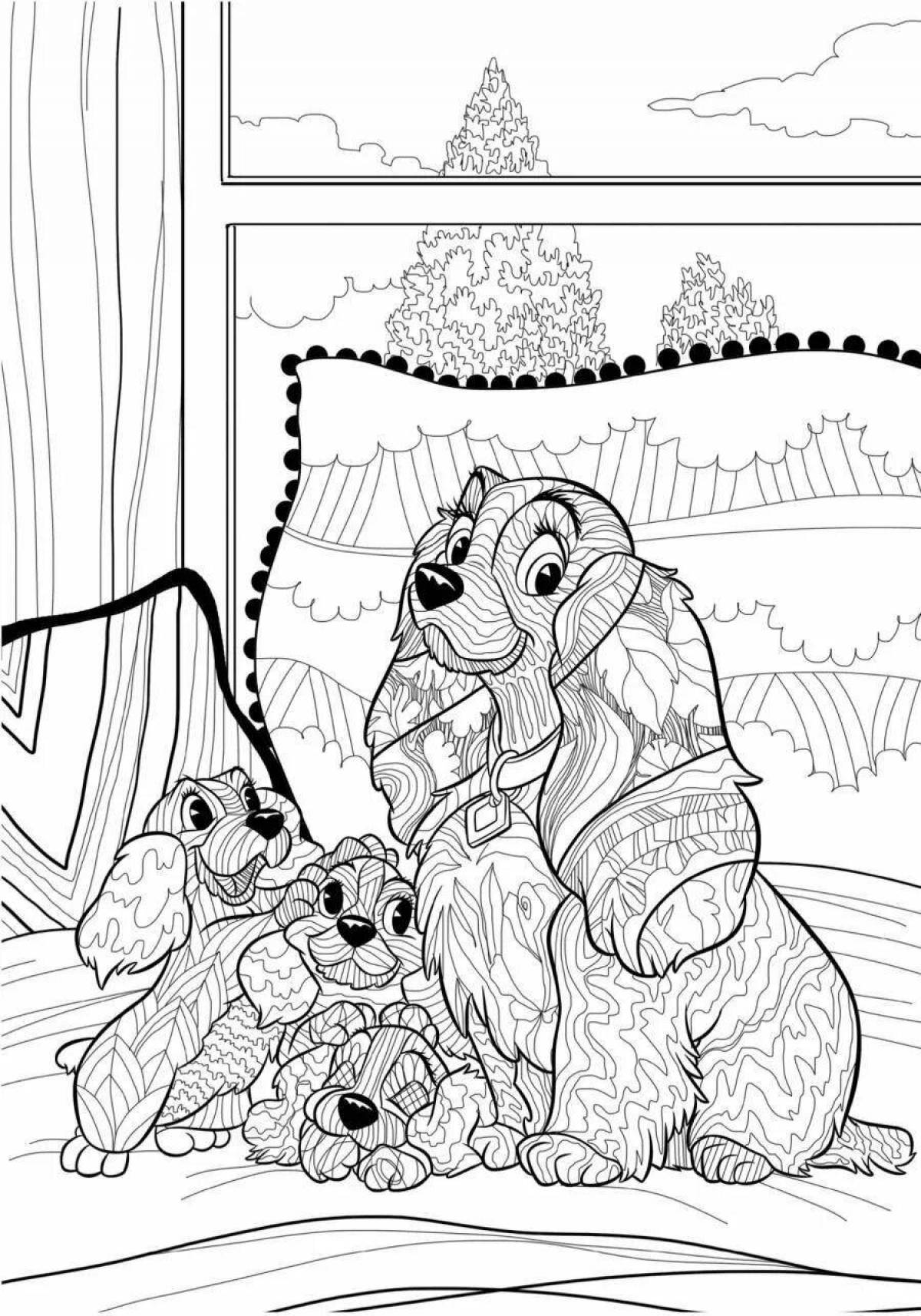 Echet playful coloring page