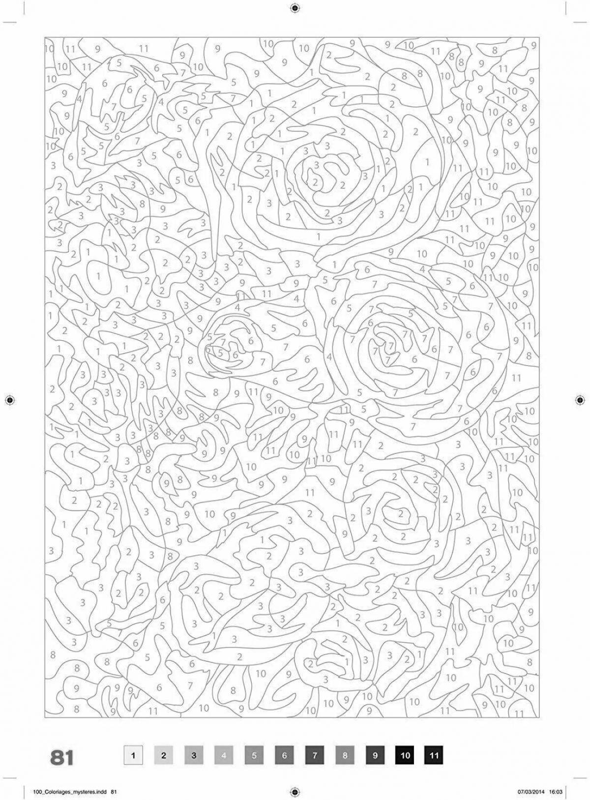 Glowing ash coloring page