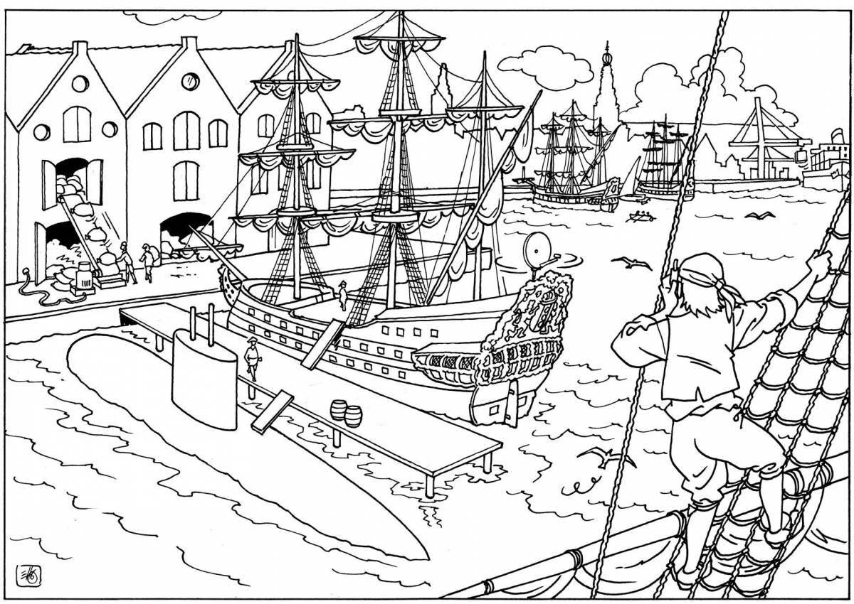 Charming holland coloring book