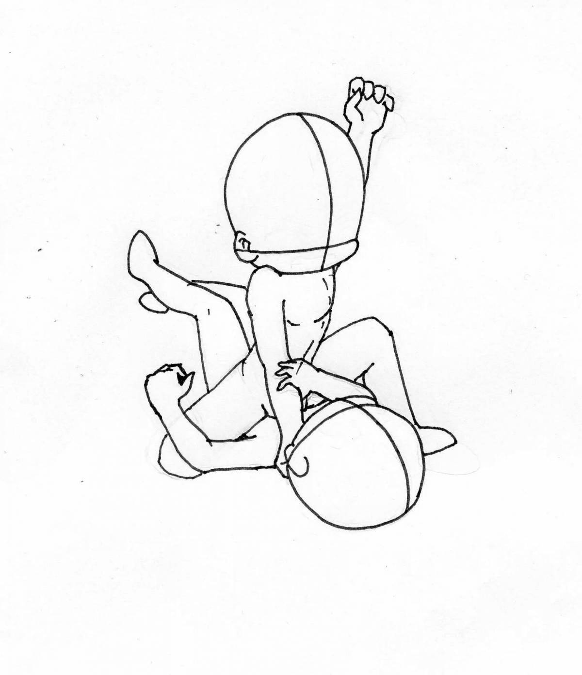 Glowing Kama Sutra coloring page
