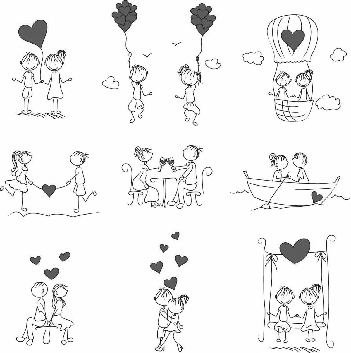 Creative kamasutra coloring page
