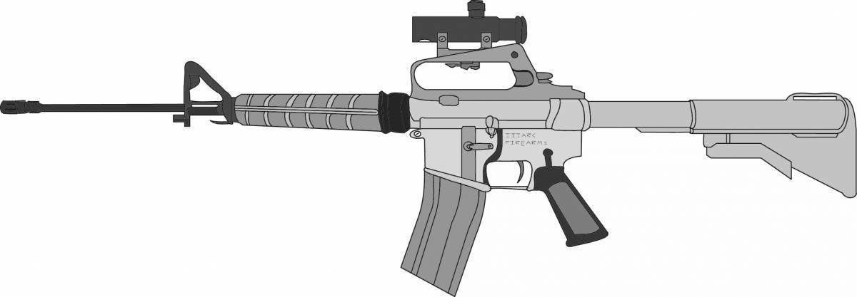 Как нарисовать м16