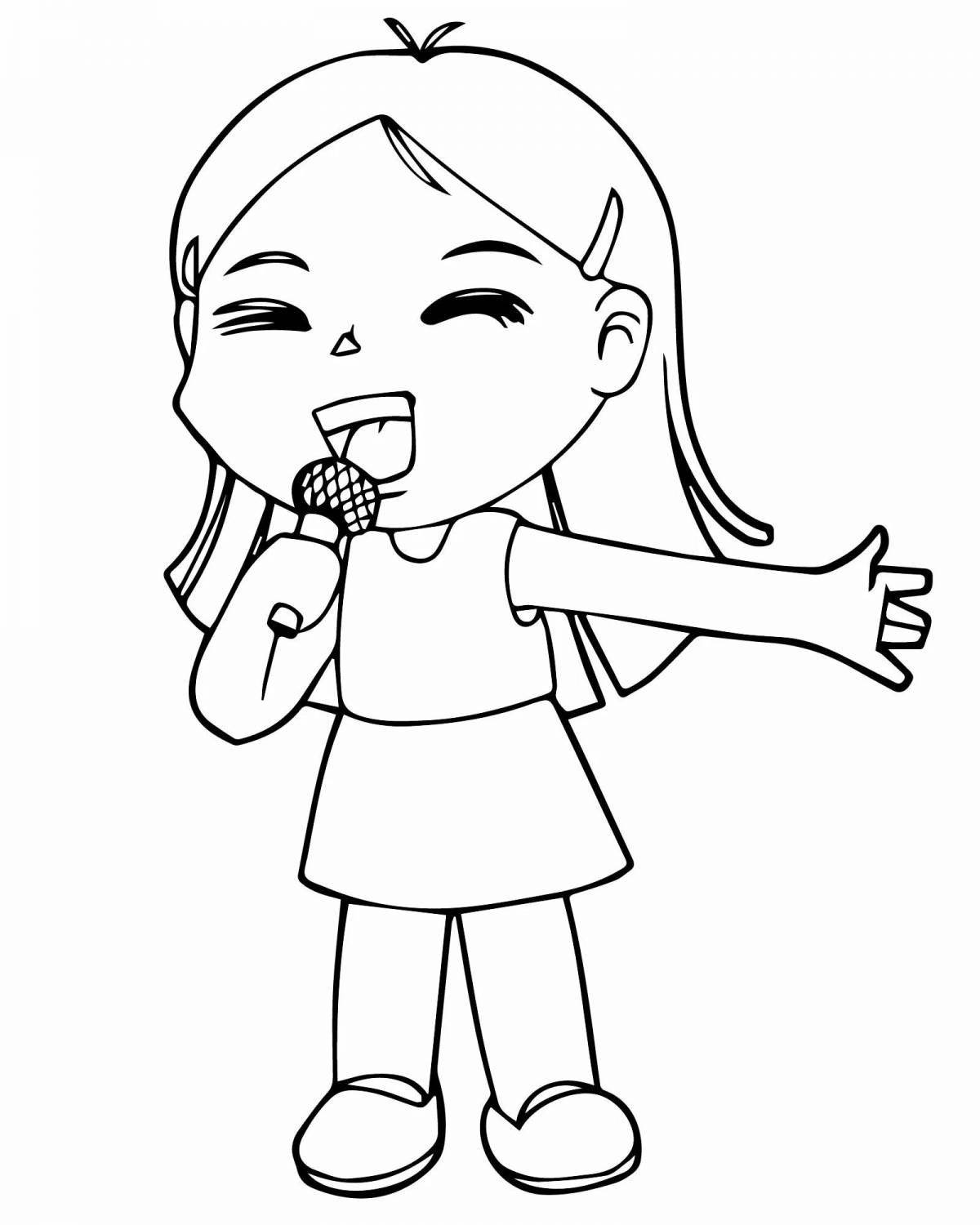 Creative coloring page copy