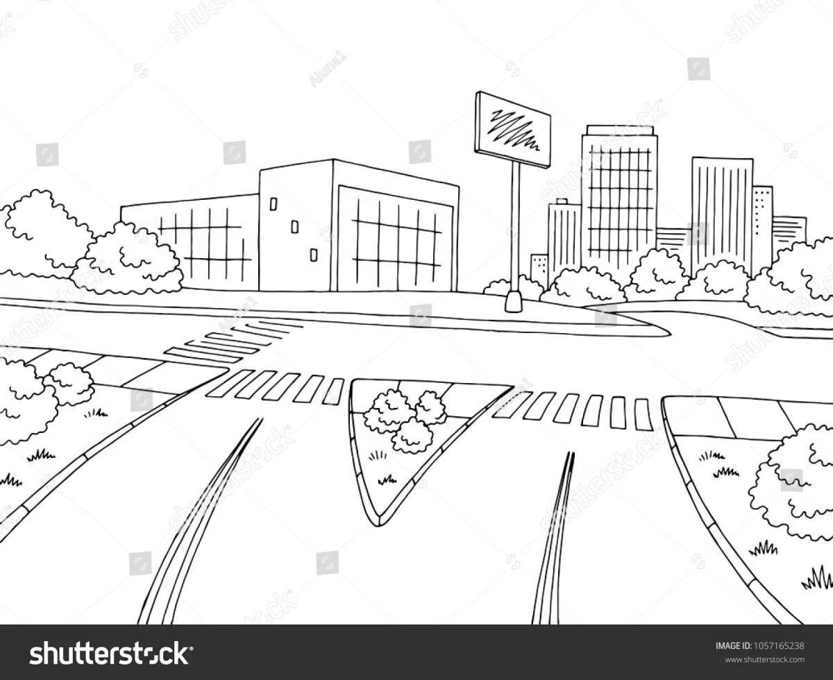 Glitter crossroads coloring pages