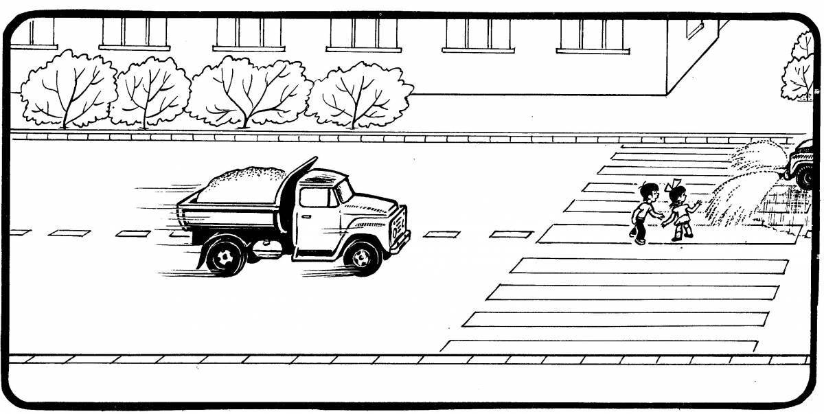 Coloring page wild crossroads