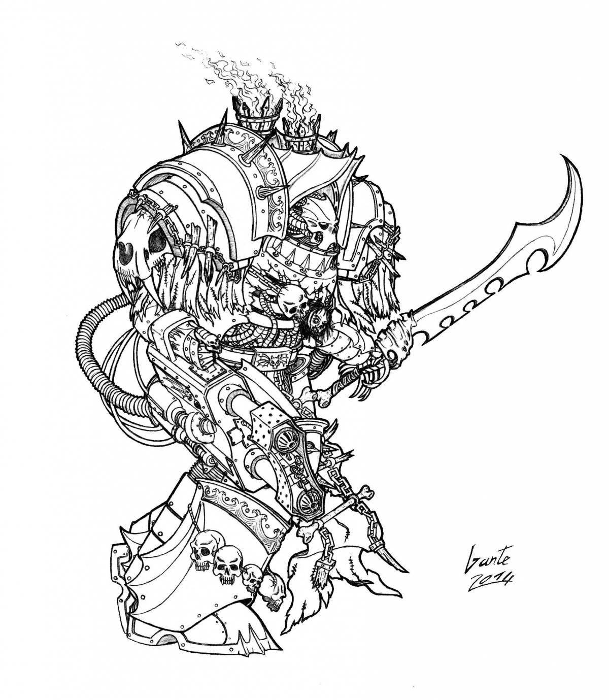 Delightful tau coloring page