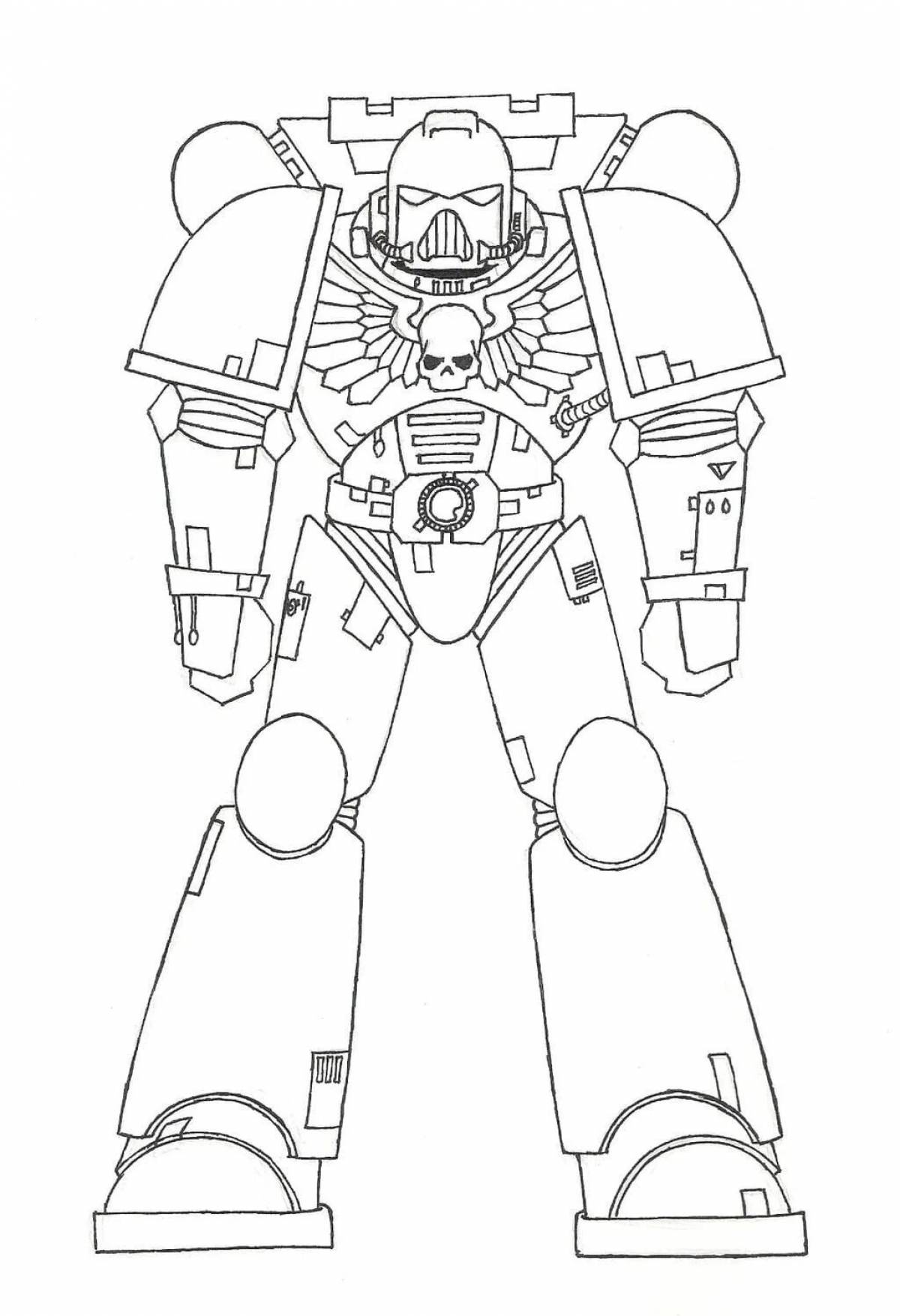 Animated tau coloring page