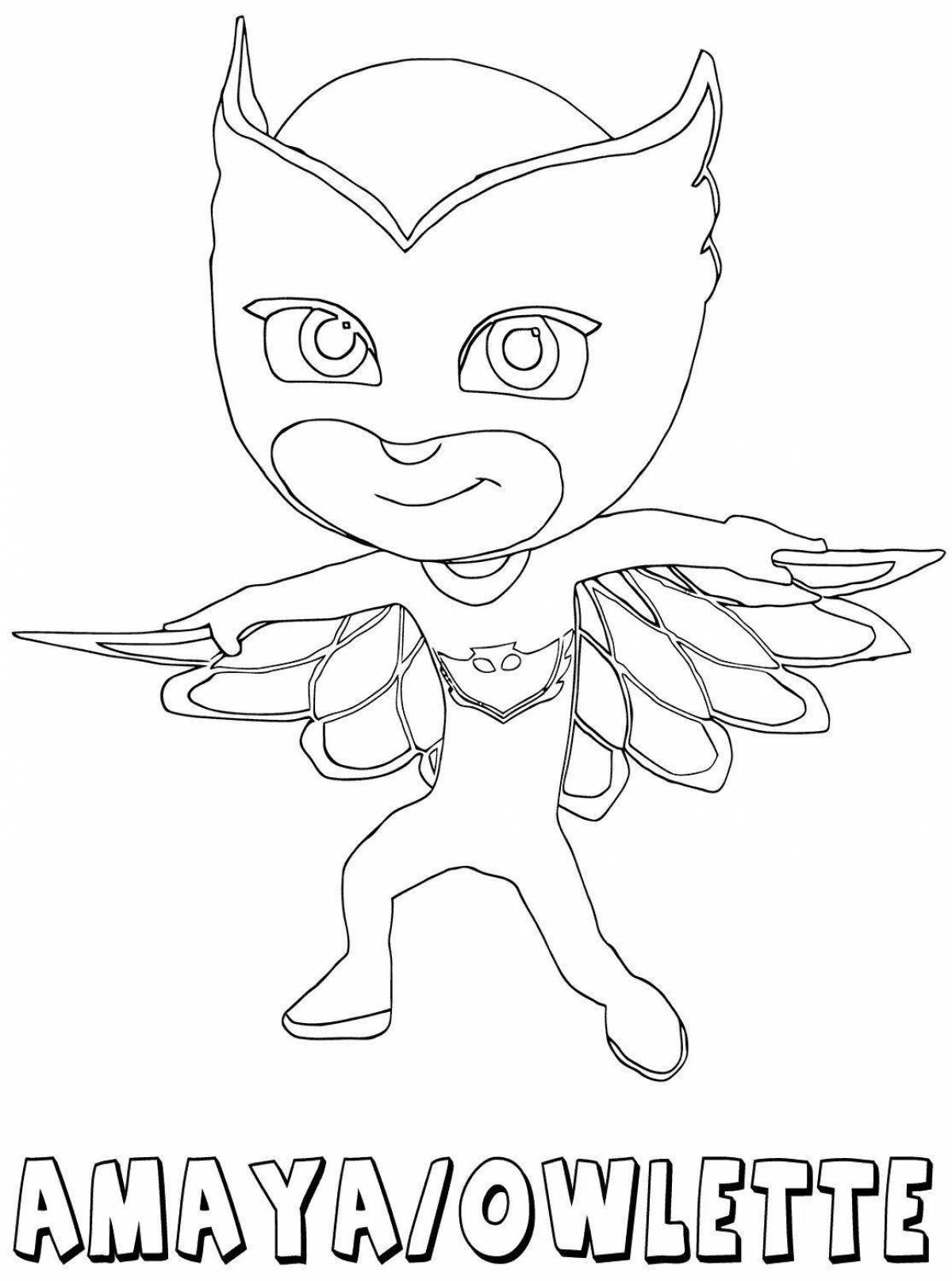 Photo Luminous alet coloring page