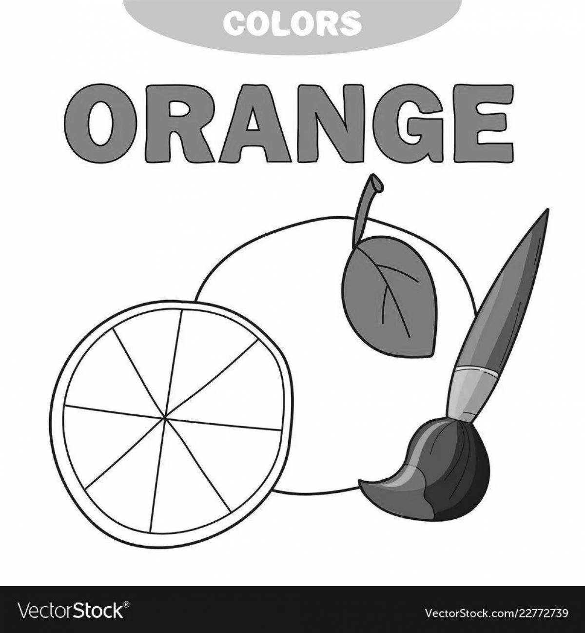 Brilliant orange coloring