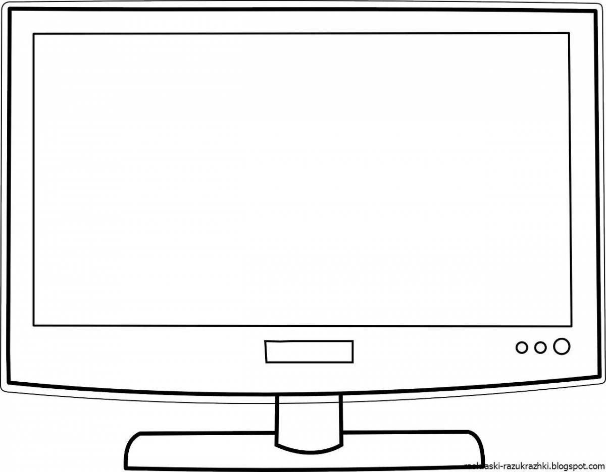 Colorful TV coloring