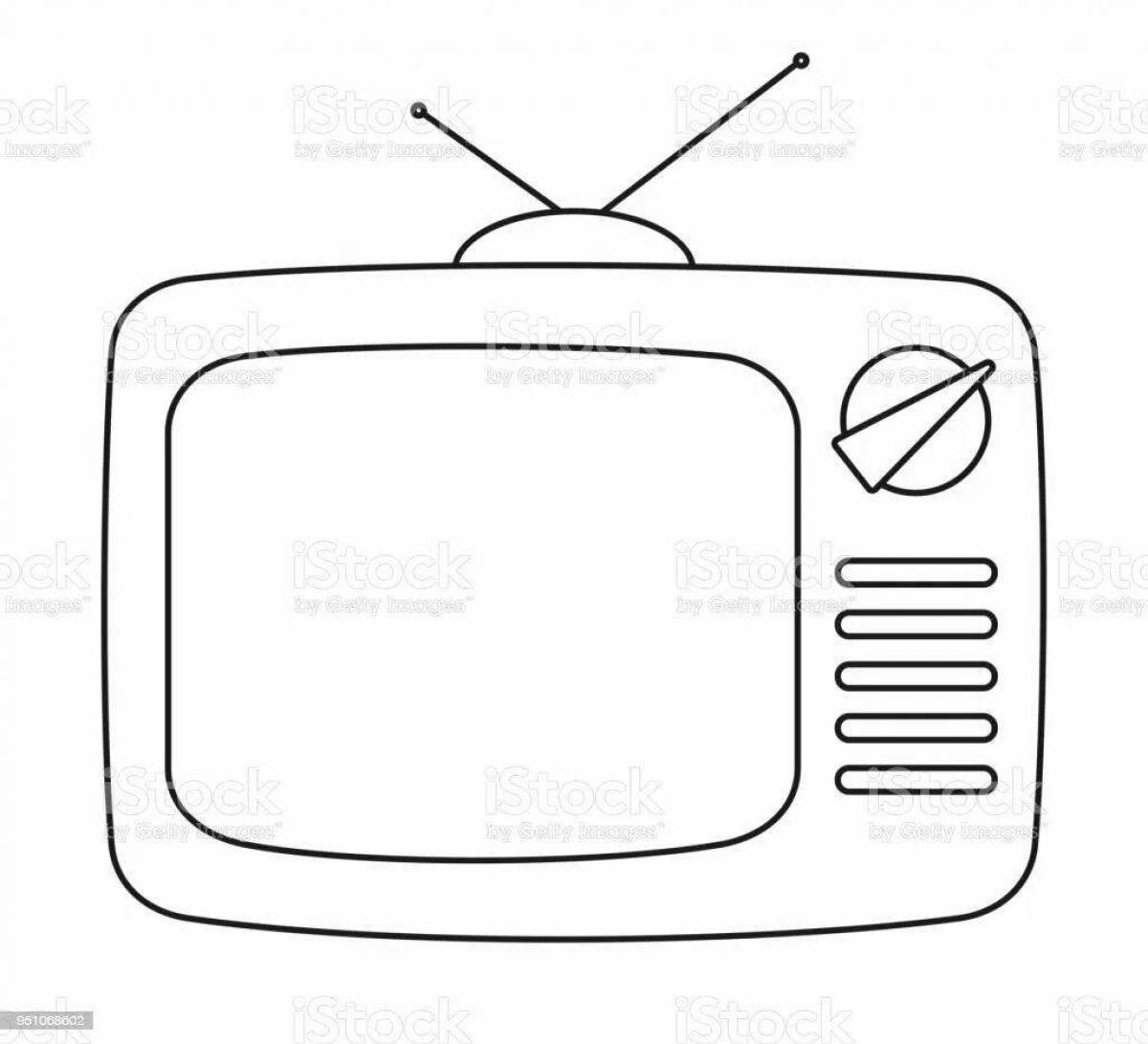 Radiant coloring page tv