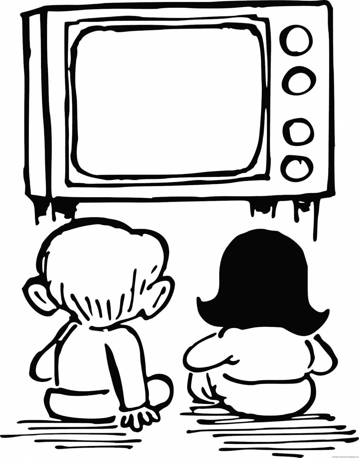Comic coloring tv
