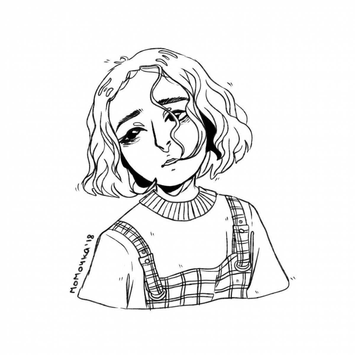 Photo Exciting coin coloring page