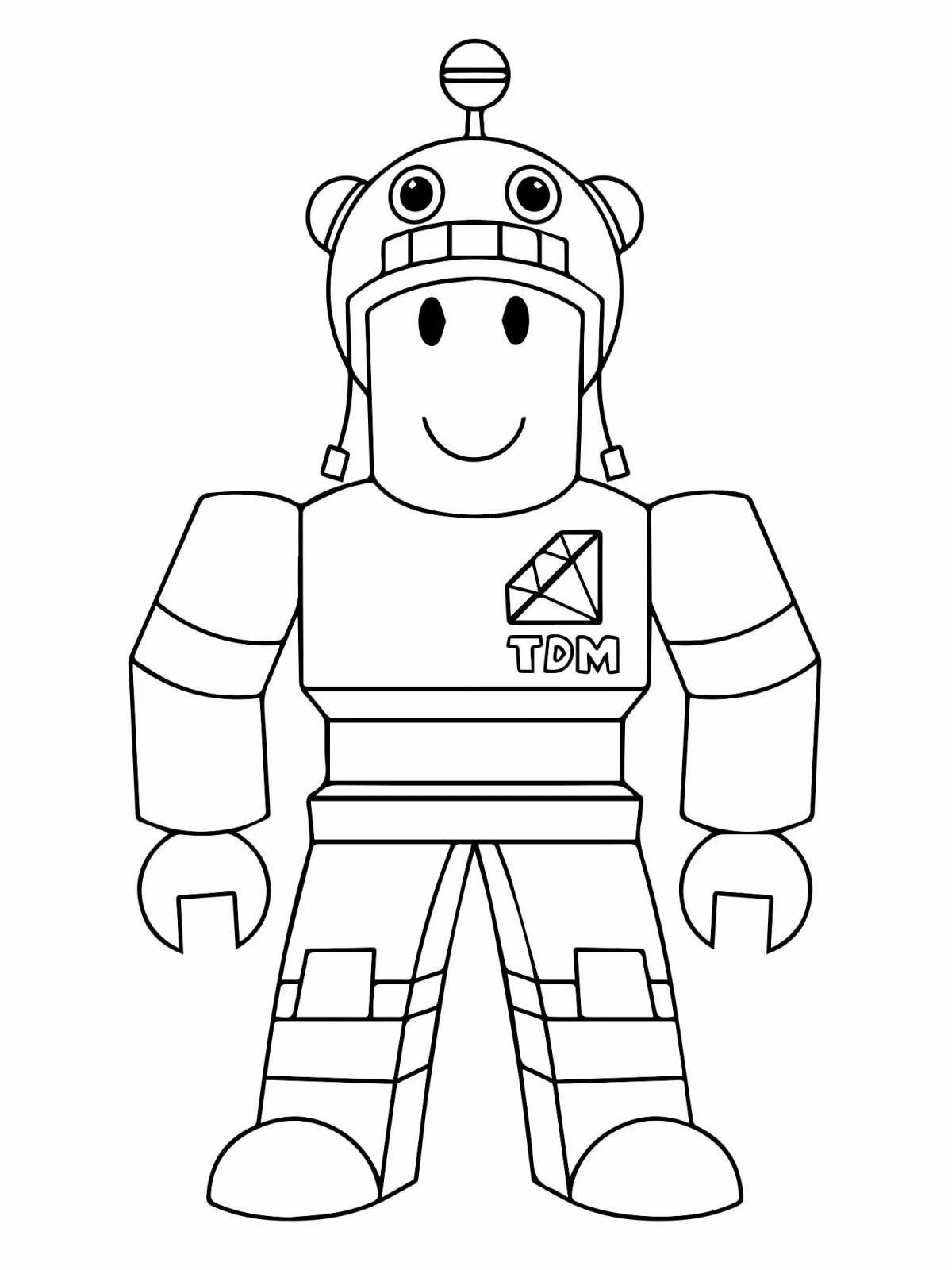 Robloxers colorful coloring book