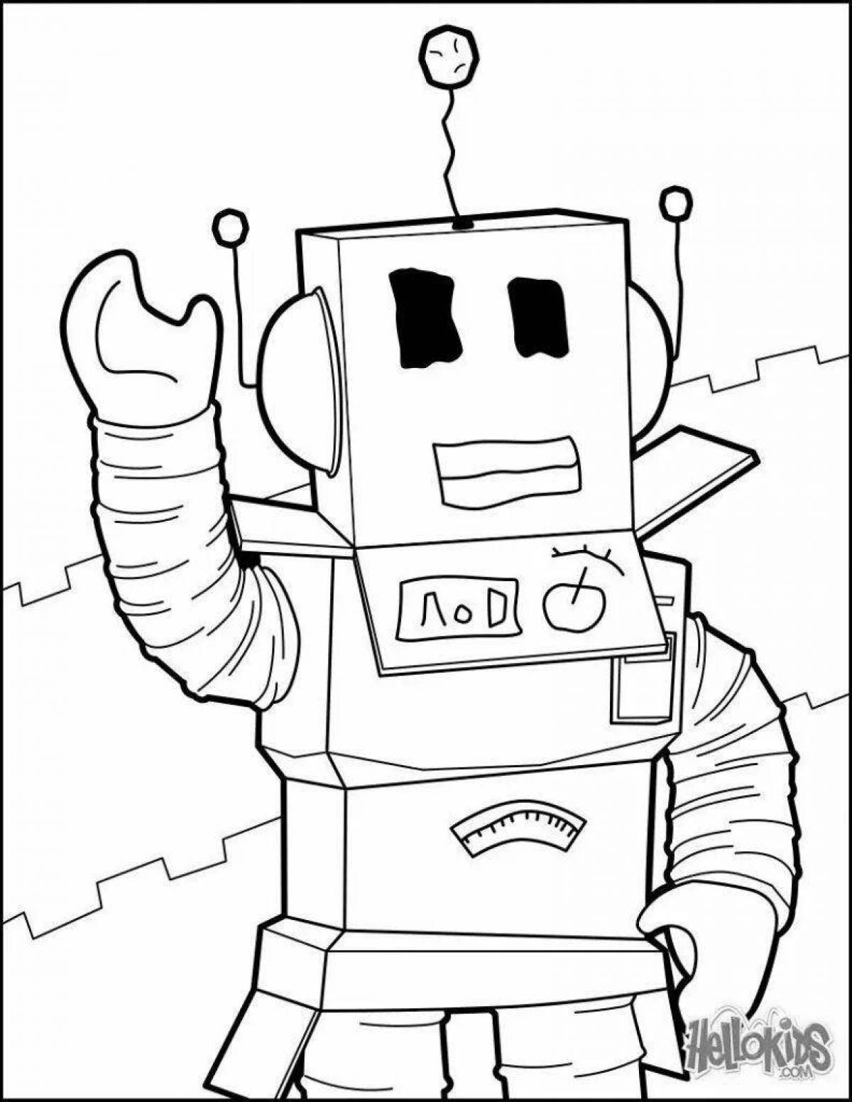 Robloxers fun coloring pages