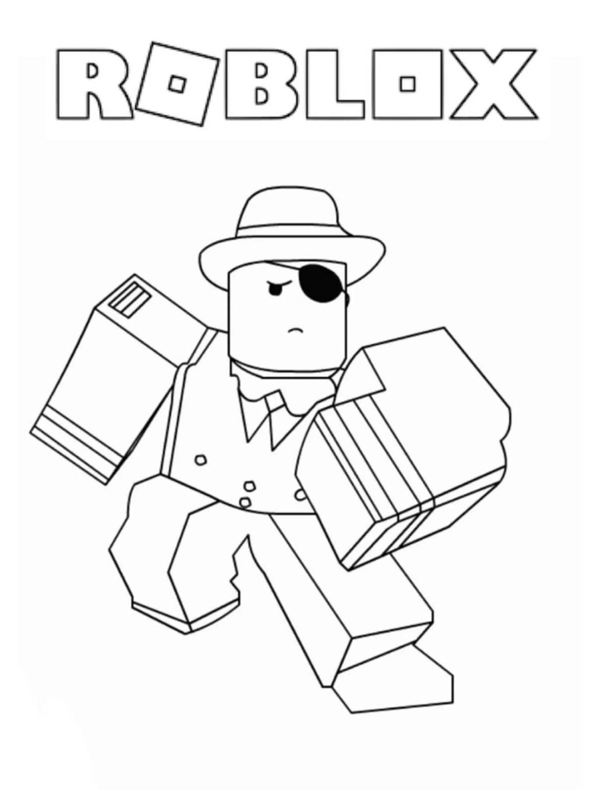 Robloxers live coloring pages