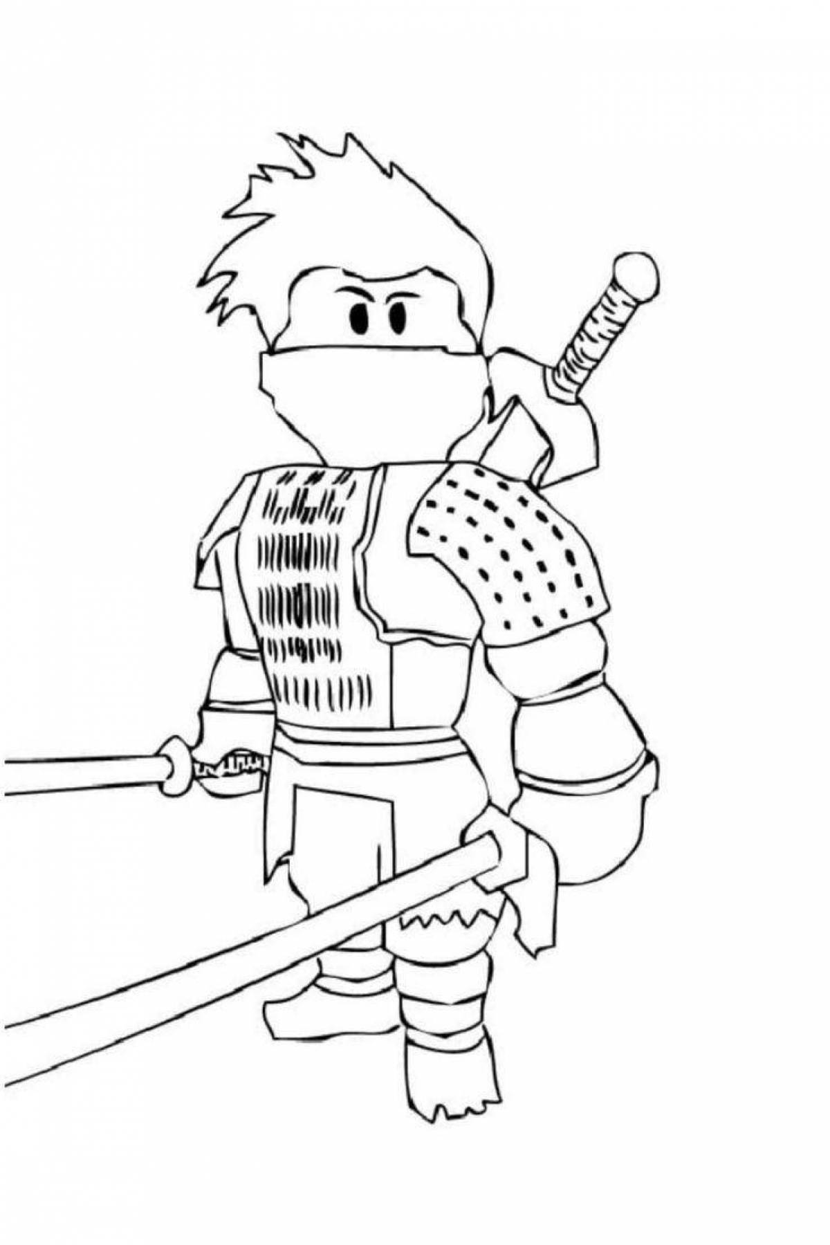 Robloxers creative coloring pages
