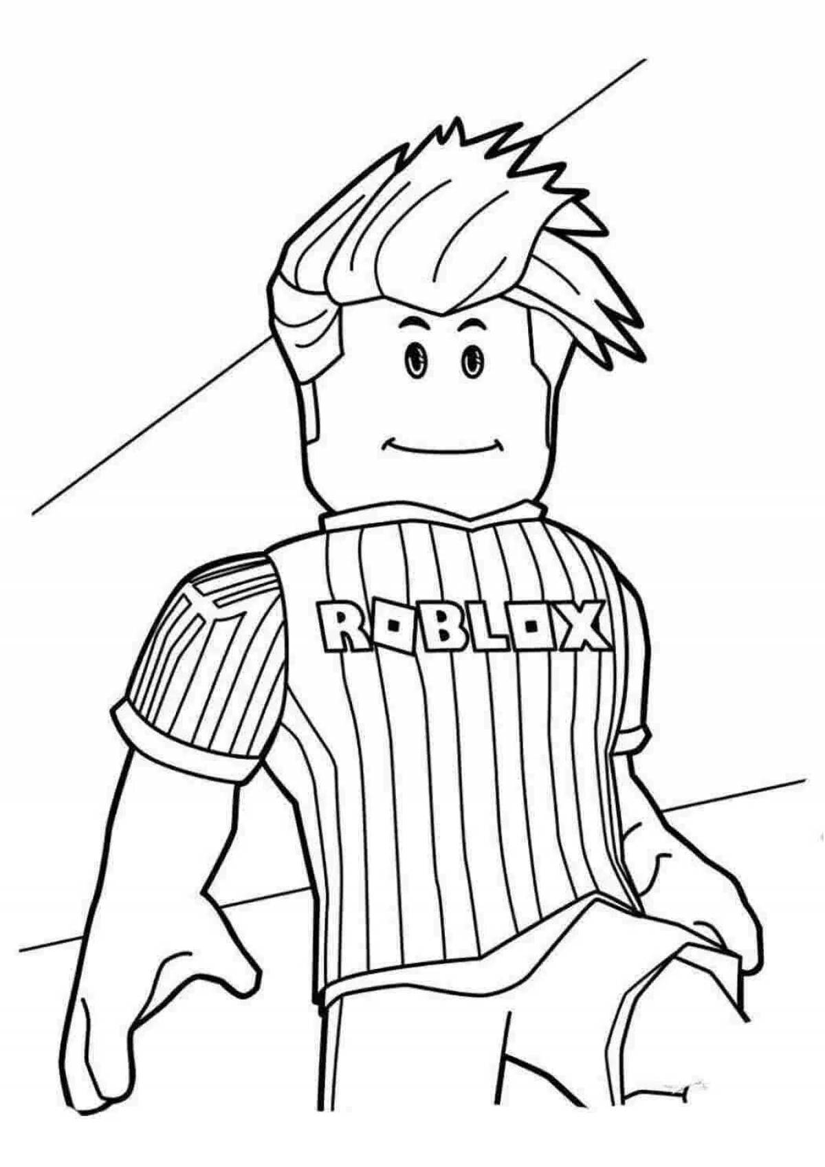 Color-explosive coloring page robloxers
