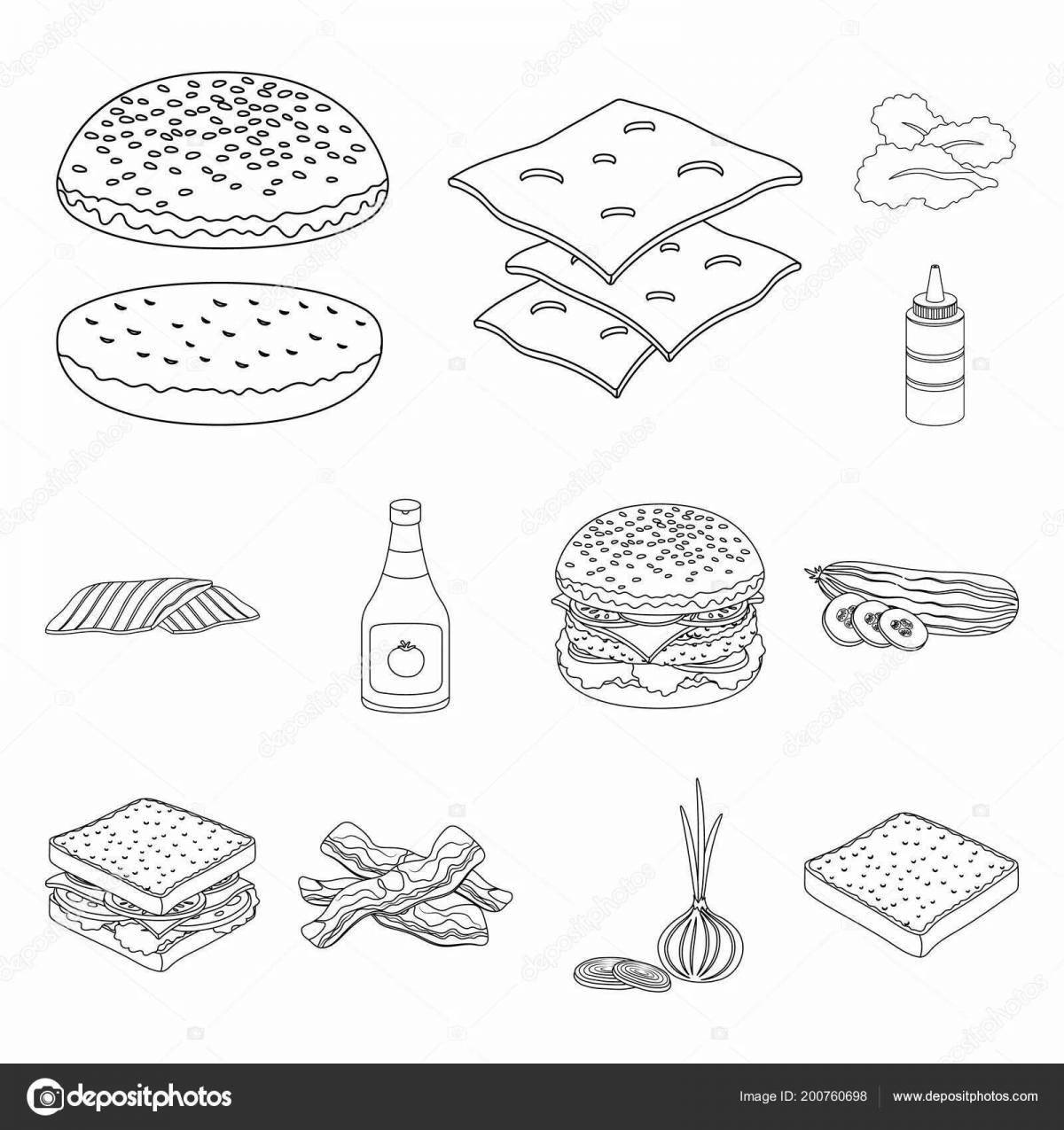 Aromatic ingredients coloring page