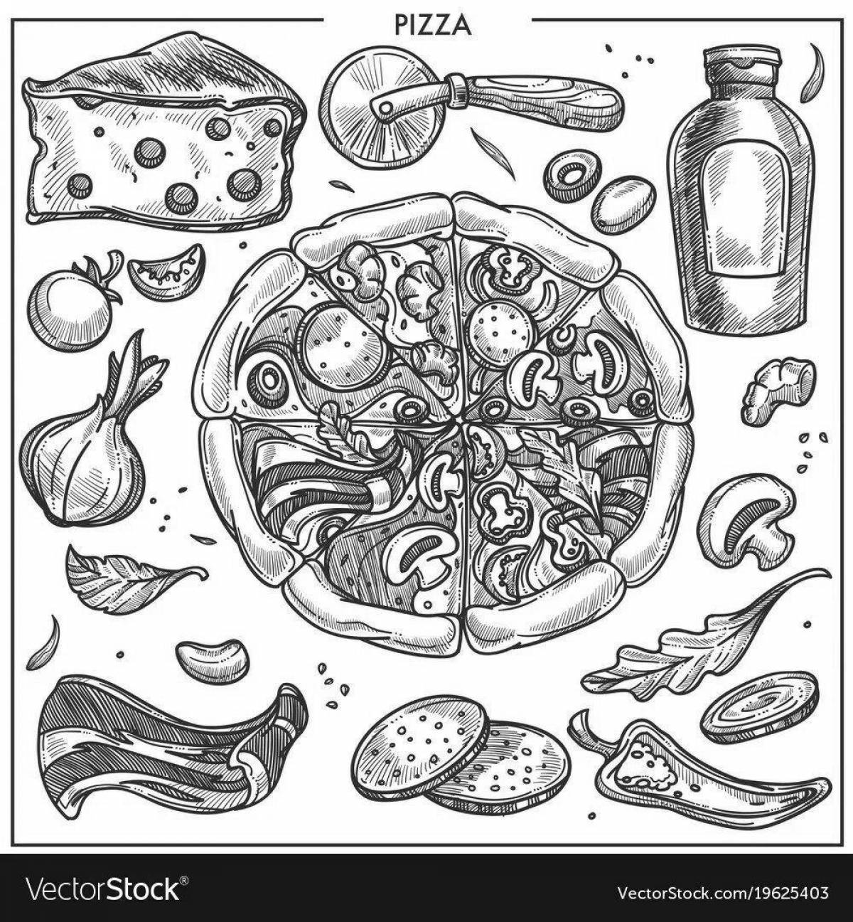 Coloring page invigorating ingredients