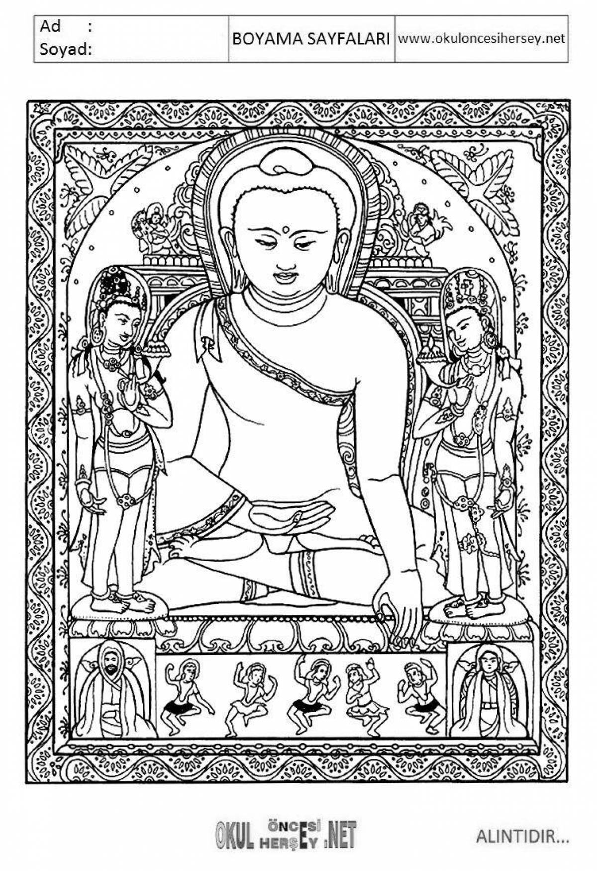 Coloring book Joyful Buddhism