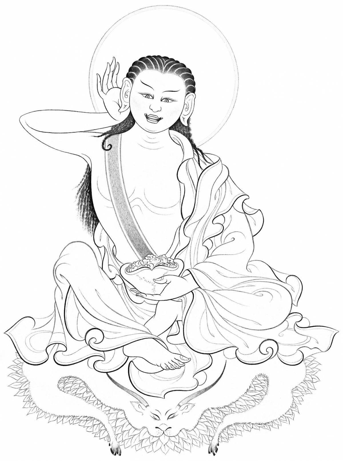 Exquisite Buddhism coloring book