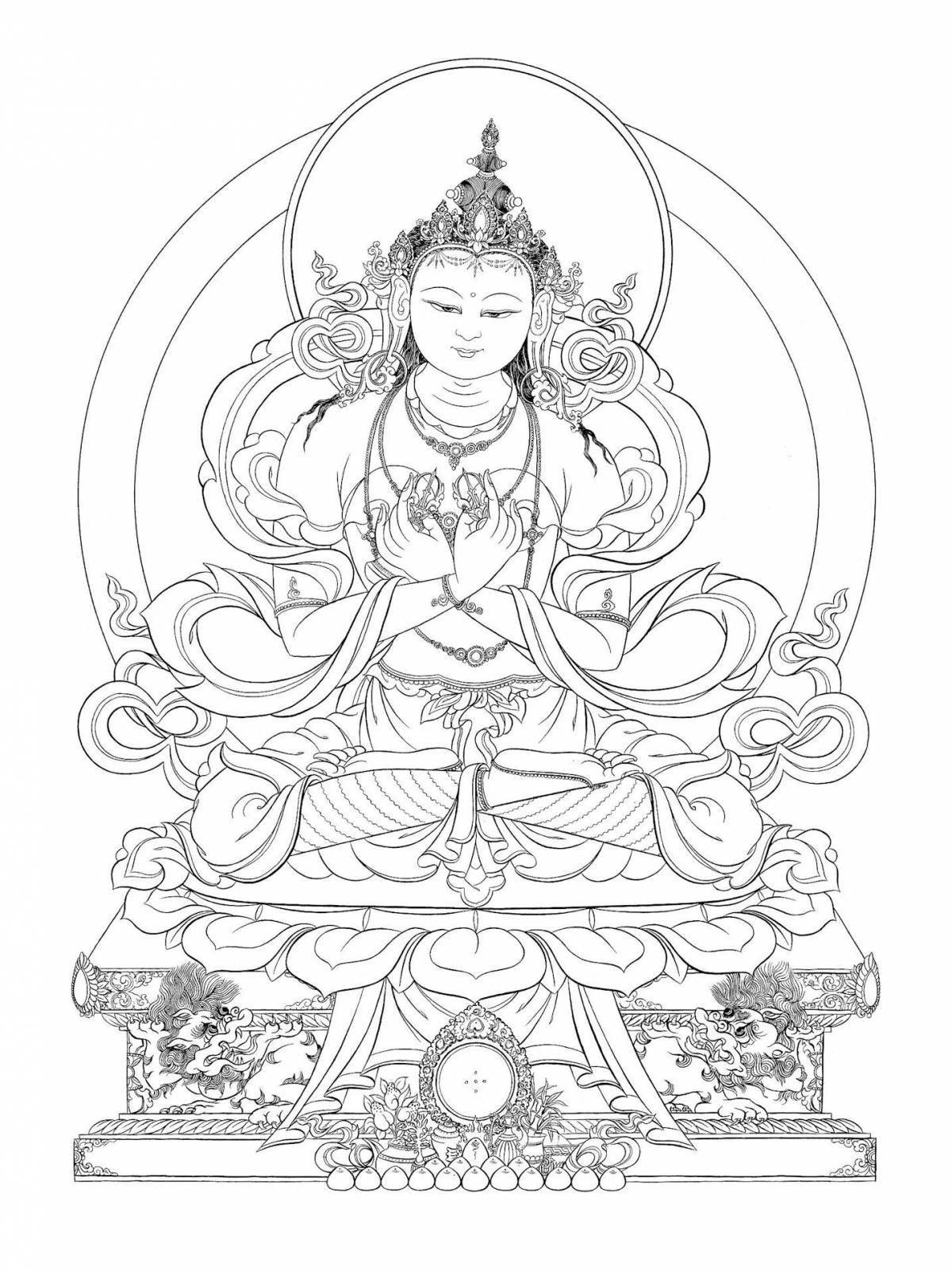 Coloring book soul buddhism