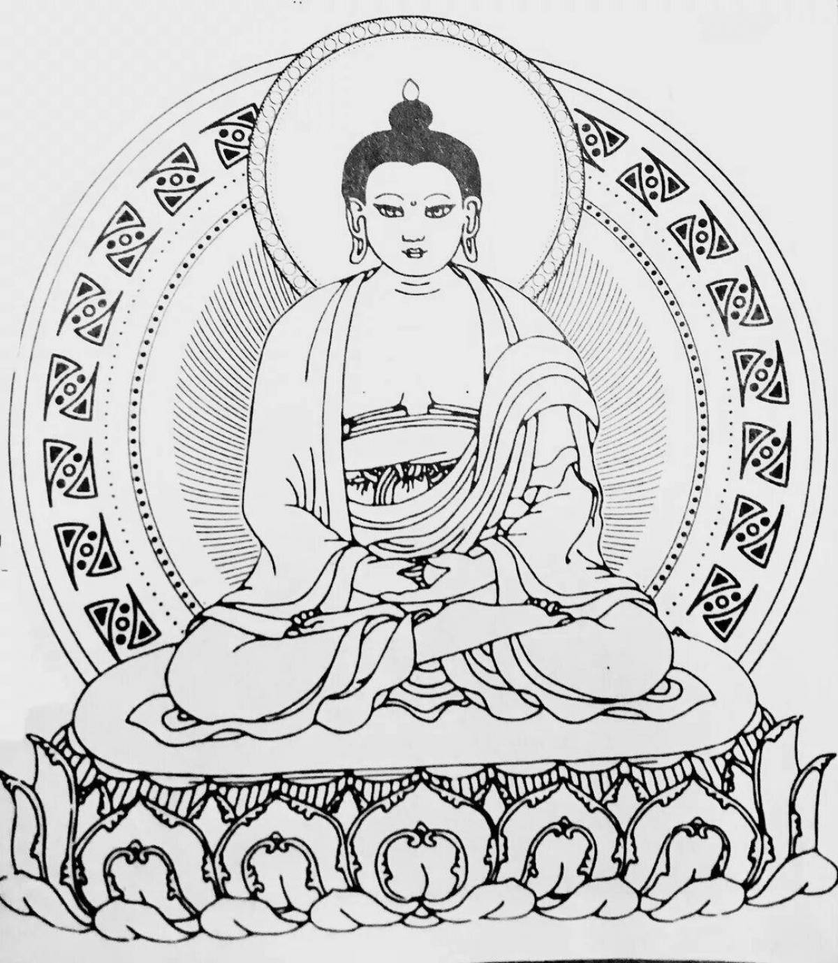 Coloring book sublime buddhism