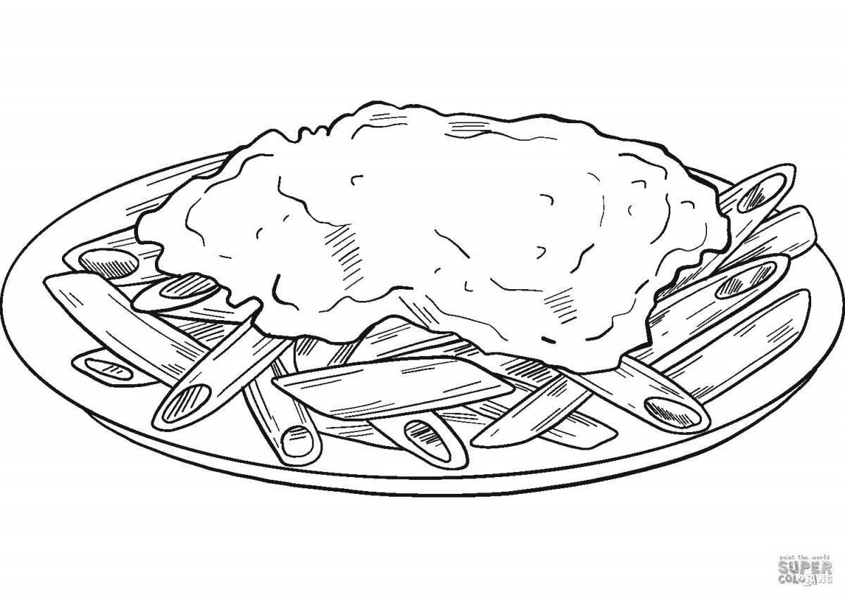 Раскраска Раскраска радостный плов