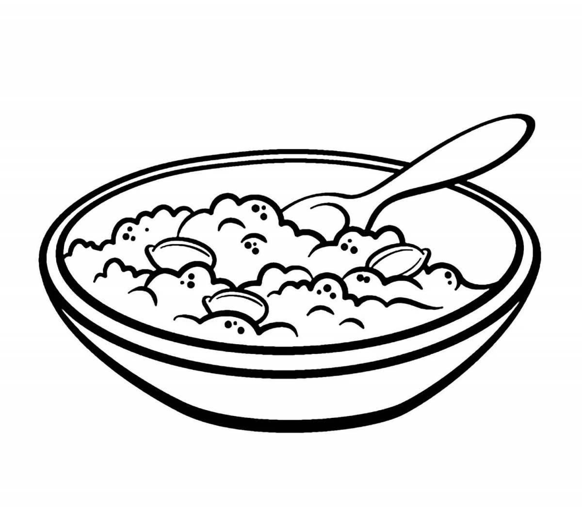 Coloring page attractive pilaf