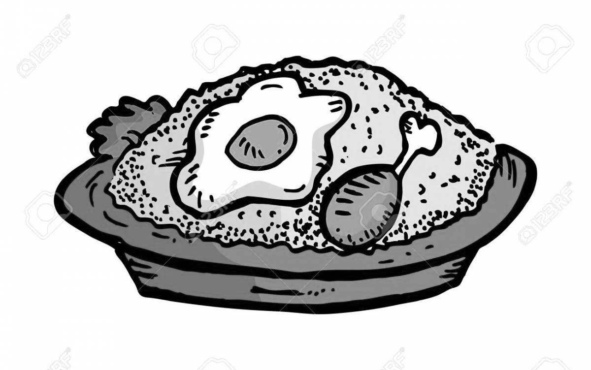 Раскраска Раскраска смелый плов