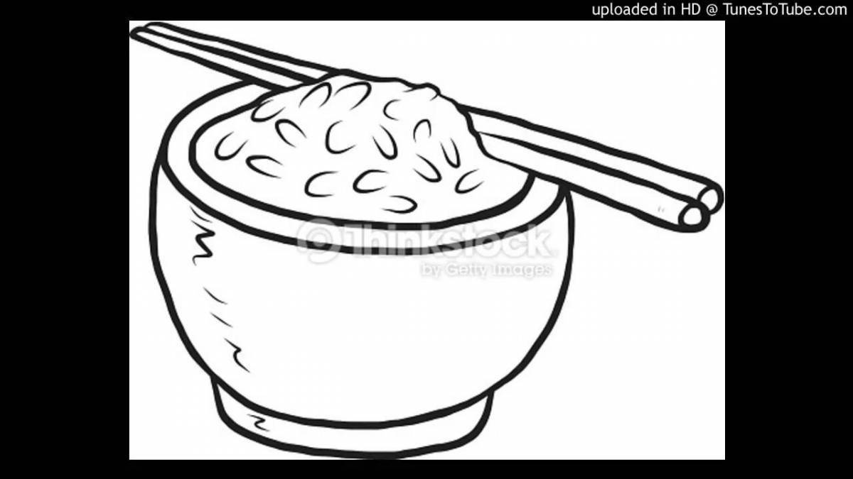 Coloring page exquisite pilaf