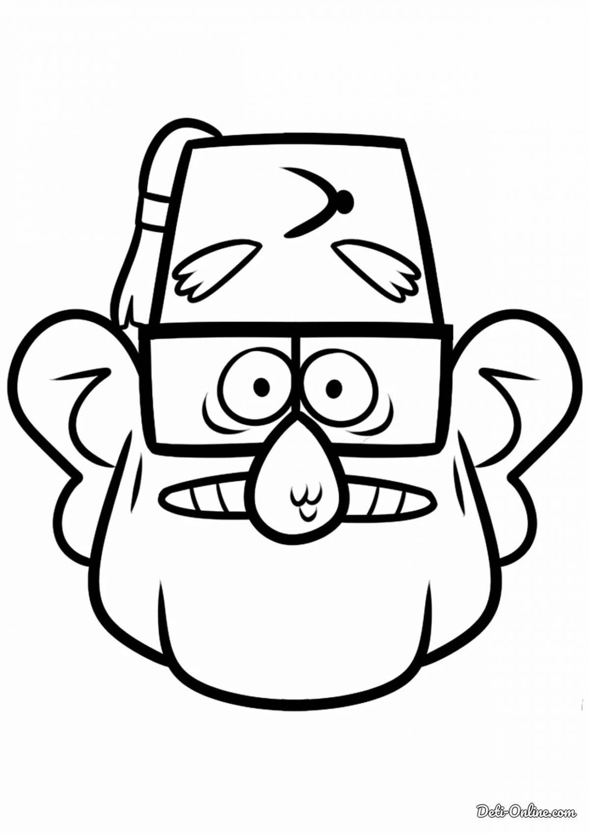 Coloring page funny gideon