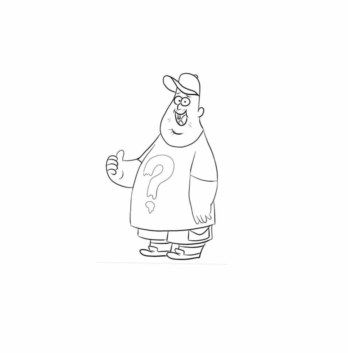 Coloring playful gideon