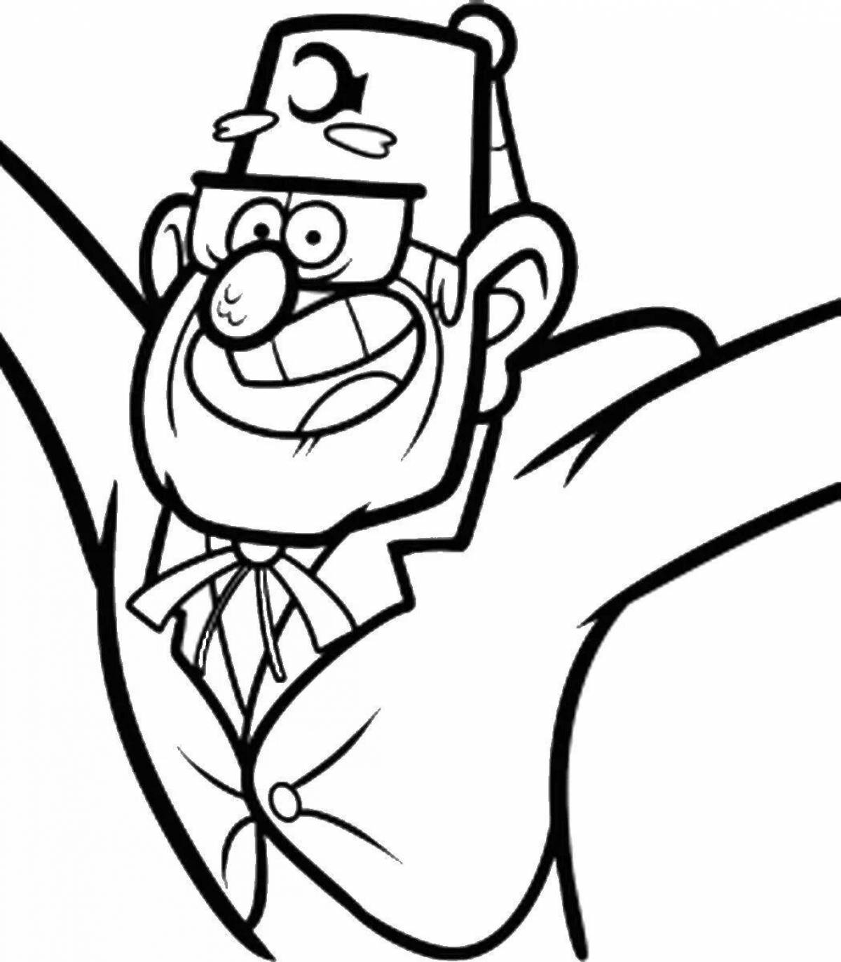 Coloring page bold gideon