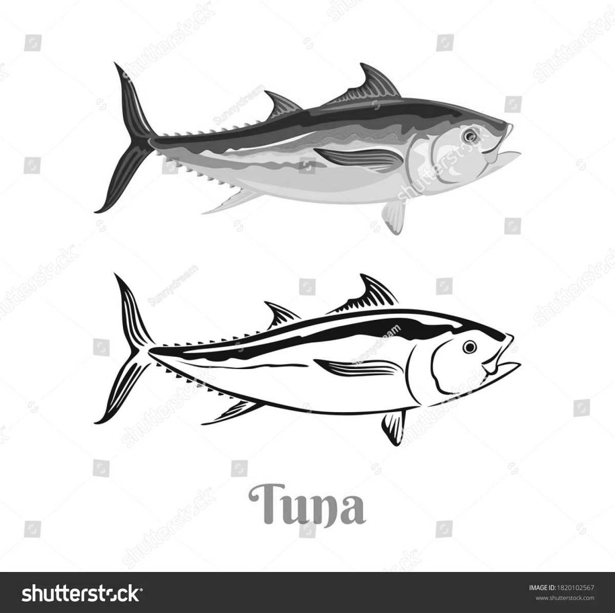 Great tuna coloring page