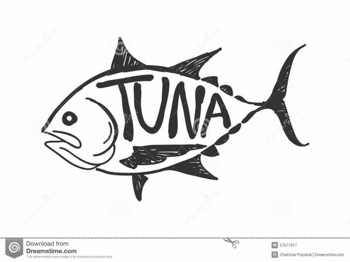Coloring big tuna
