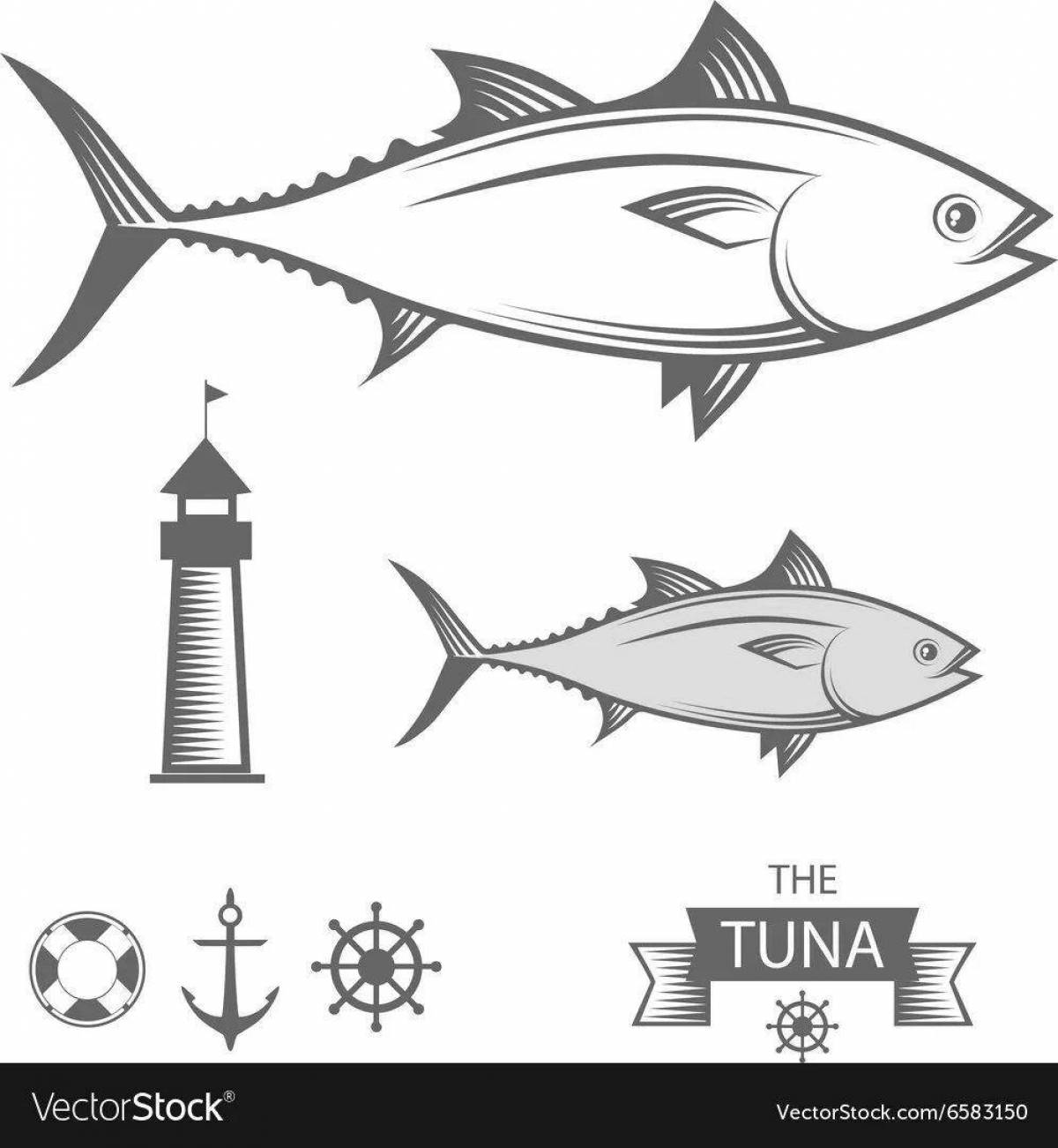 Coloring elegant tuna