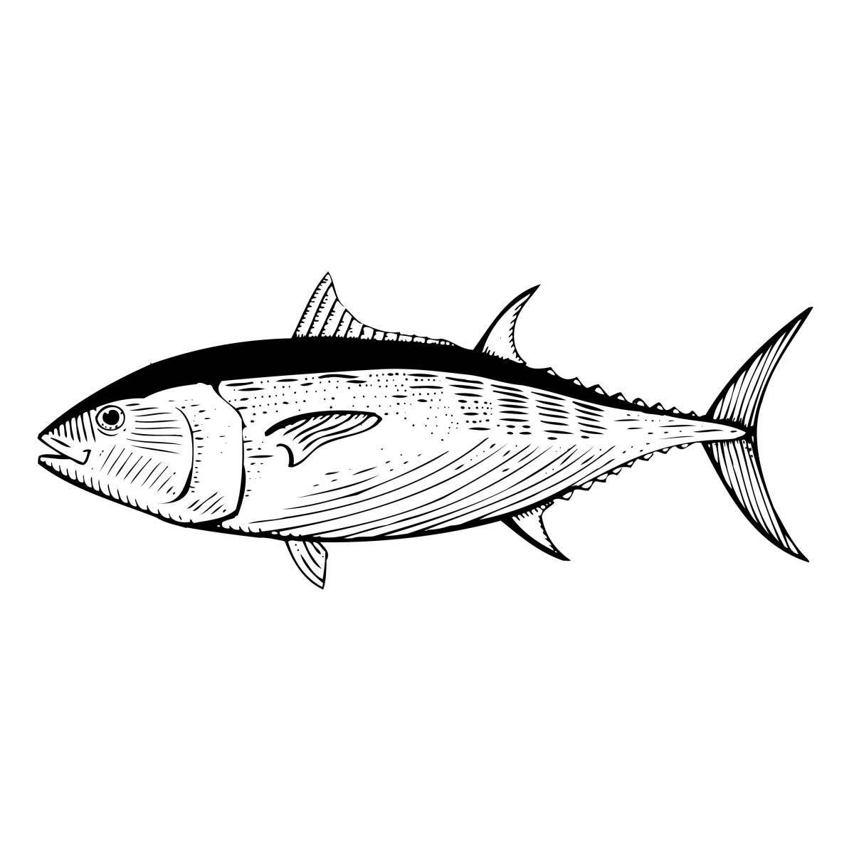 Great tuna coloring page