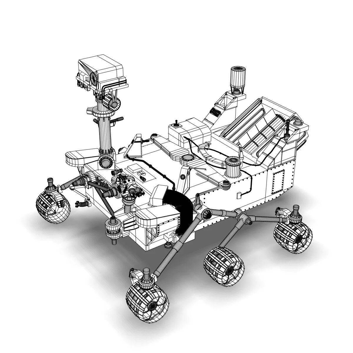Fun coloring page rover