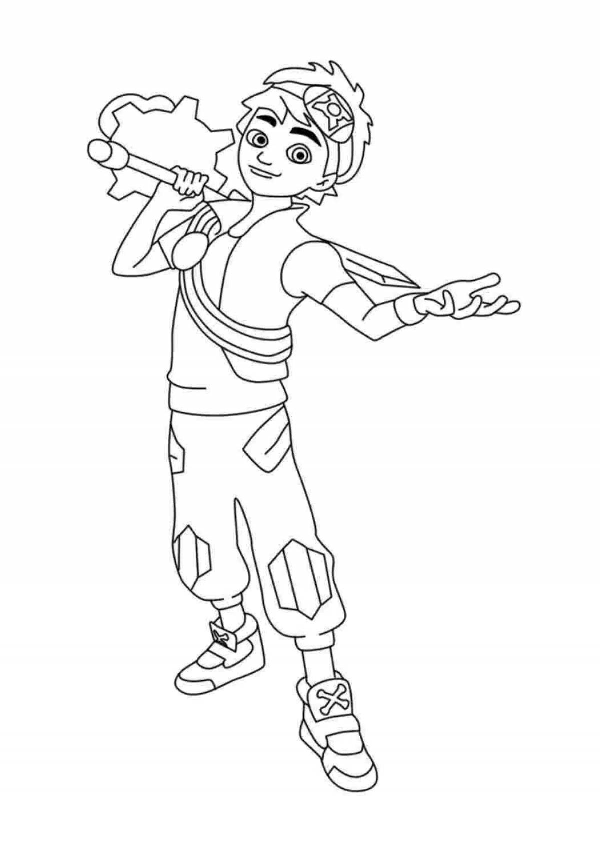 Bright coloring storm