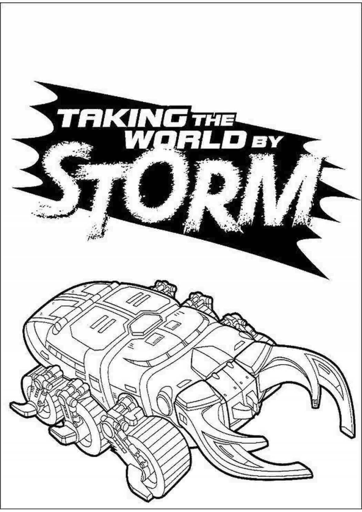 Majestical coloring page storm