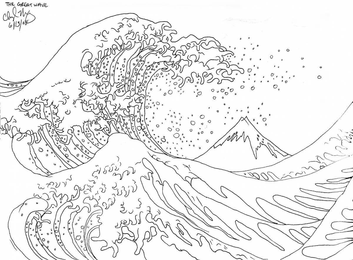 Luxury coloring page storm