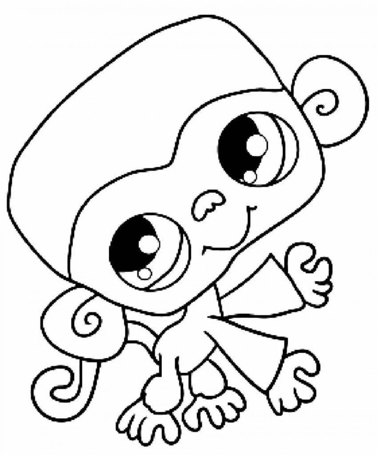 Sweet loris coloring page