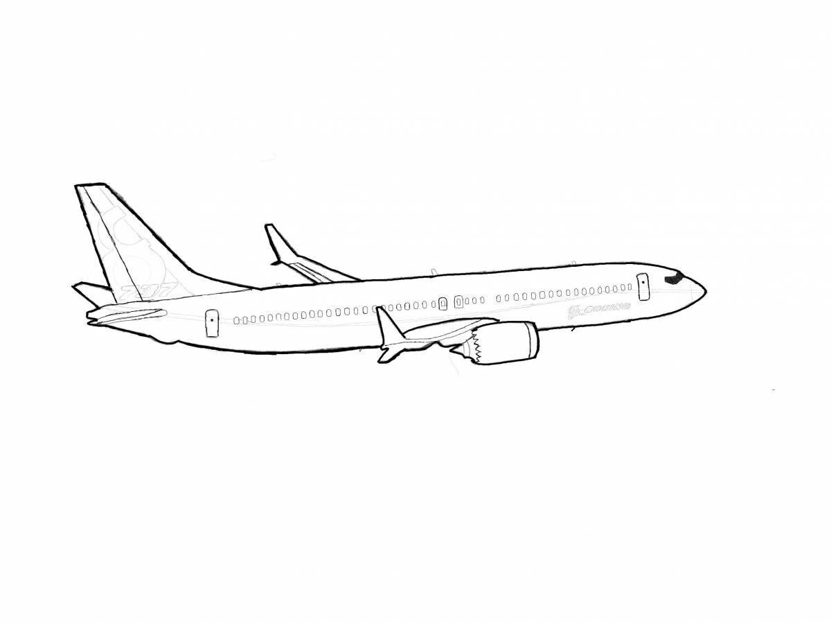 Intricate boeing coloring