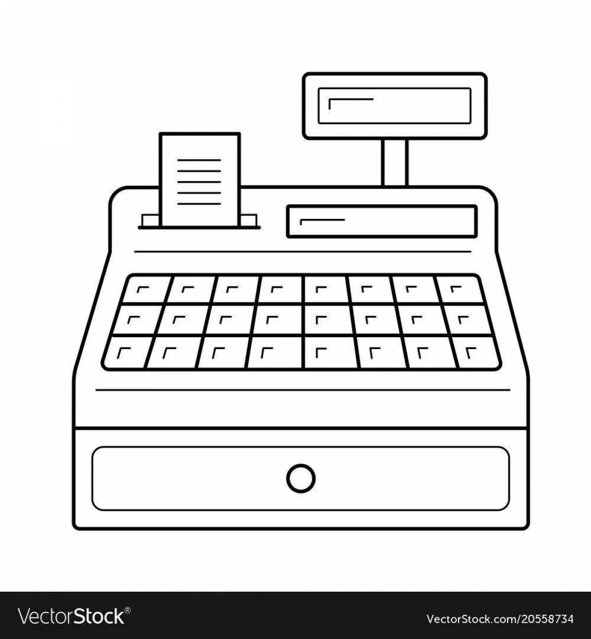 Страница раскраски поразительного чека