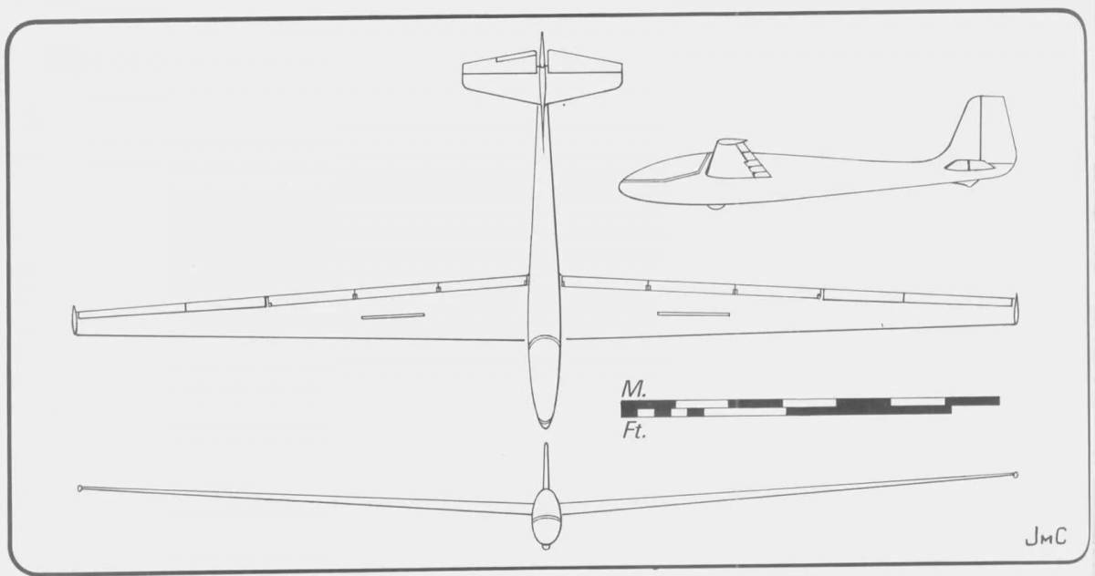 Photo Majestic glider coloring page