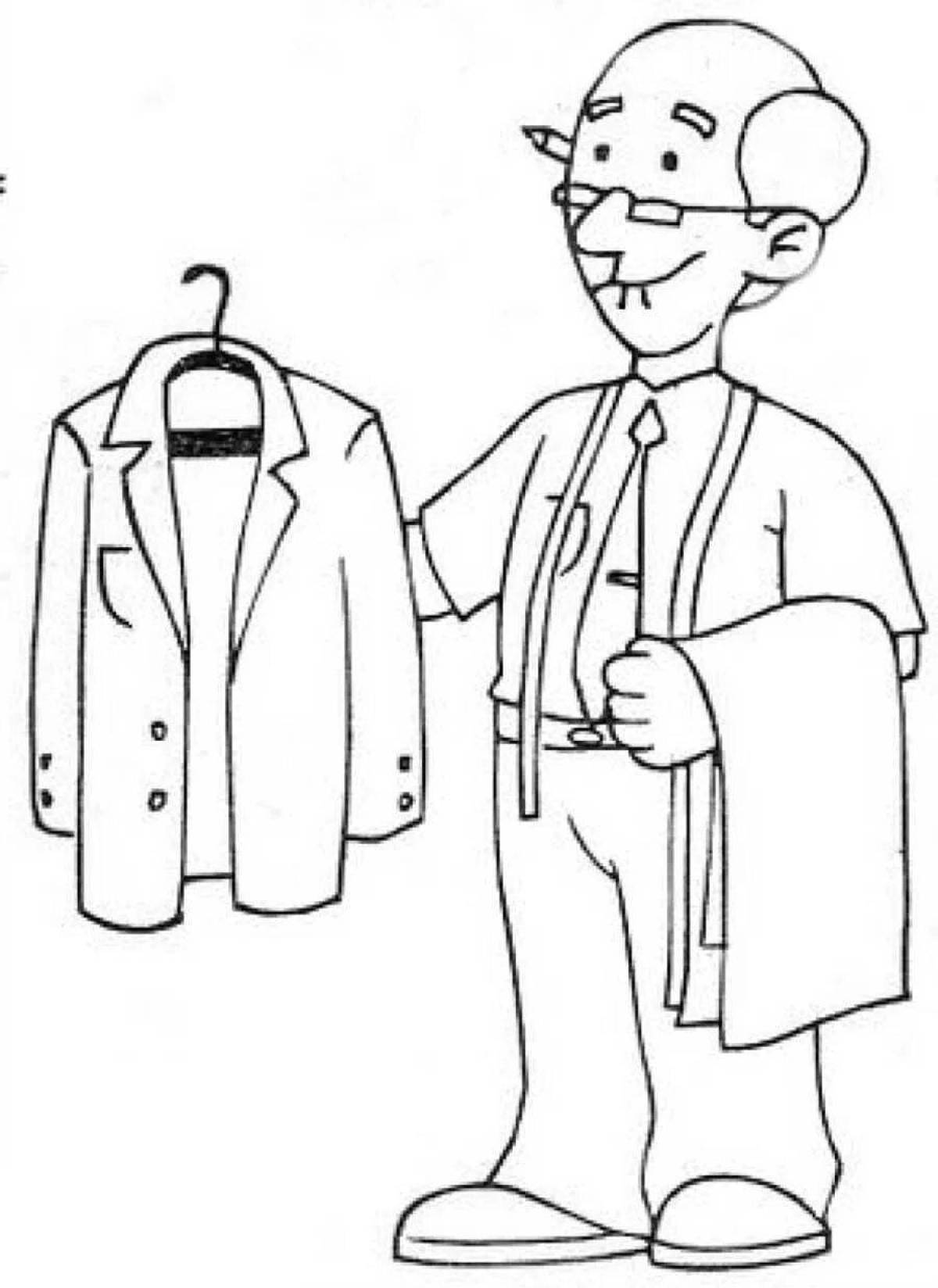 Tailor coloring page